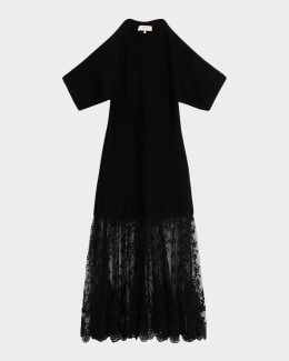 Sea Edwina Embroidered Midi Dress | Neiman Marcus