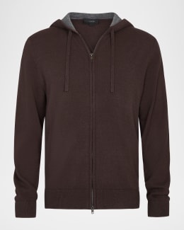 Moose Knuckles Men's Linden Bunny Icon Zip Hoodie | Neiman Marcus