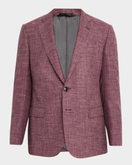 Giorgio Armani Men's Wool Linen Silk Sport Coat | Neiman Marcus