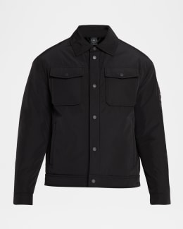 Moose Knuckles Men's Glenvale Knit Hybrid Jacket | Neiman Marcus