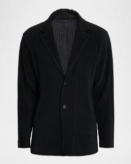 Homme Plissé Issey Miyake Men's Edge Ensemble Single-Breasted