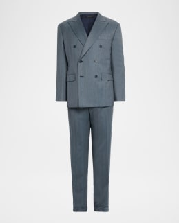 Brioni Men's Wool Sharkskin Suit | Neiman Marcus