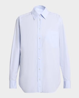 THE ROW Maltika Button-Down Shirt | Neiman Marcus