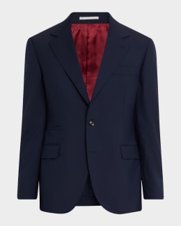 Brunello Cucinelli Men's Cashmere Jersey Patch-Pocket Blazer