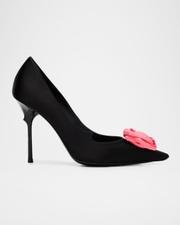 Roger Vivier Viv In The City Leather Buckle Pumps | Neiman Marcus