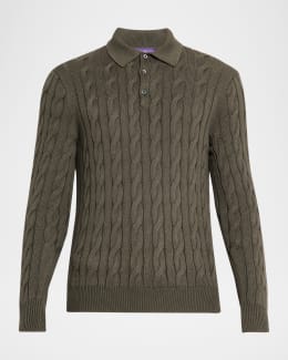 Ralph Lauren Purple Label Men's Cashmere Half-Zip Sweater | Neiman