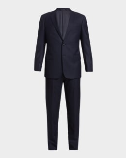 GIORGIO ARMANI シルク100%スーツ 黒タグ シャツ Giorgio Armani Men's Wool-Silk Solid Tuxedo | Neiman Marcus