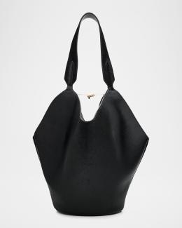 Khaite Lotus Medium Pebbled Leather Tote Bag | Neiman Marcus