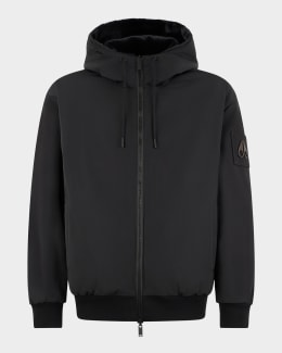 Moose Knuckles Men's Glenvale Knit Hybrid Jacket | Neiman Marcus