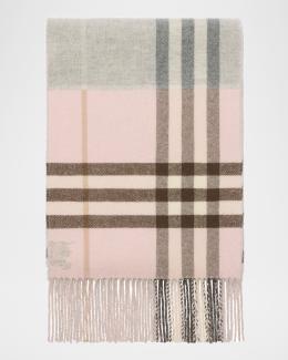 Burberry Cashmere Check Scarf | Neiman Marcus
