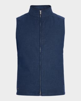 ジャケット・アウター ATON stand collar wool padded vest ATON stand collar wool padded vest