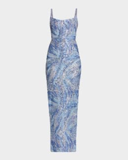 Bronx Banco Sabrina Lace Midi Dress with Bow Details | Neiman Marcus