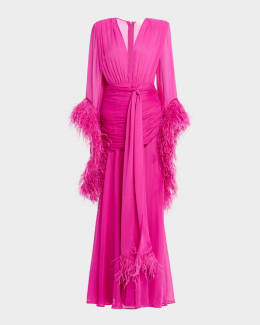 Bronx and Banco Sabrina Lace Midi Dress with Bow Details | Neiman Marcus