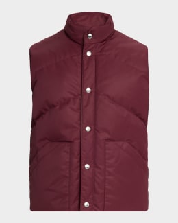 ジャケット・アウター ATON stand collar wool padded vest nm_5370168_100404_m