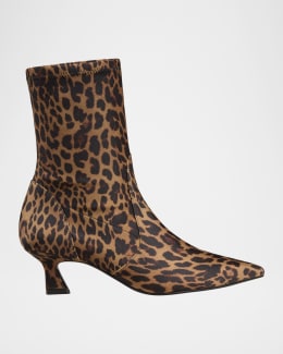 38.5 stuart weitzman 美品 Stuart Weitzman 50mm Vinnie Leopard-Printed Suede Knee-High Boots