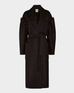 CHIARULLI Erica Mongolian Cashmere and Wool Coat | Neiman Marcus
