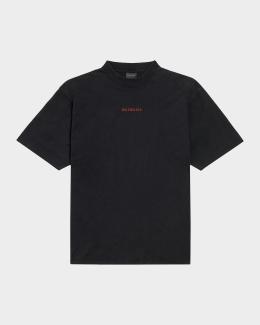Balenciaga Men's 3B Logo Oversized T-Shirt | Neiman Marcus