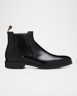 Bottega Veneta Men's Ben Smooth & Intrecciato Leather Chelsea