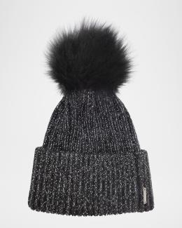 Gorski Knit Hat With Select Lamb Pom | Neiman Marcus display picture 1