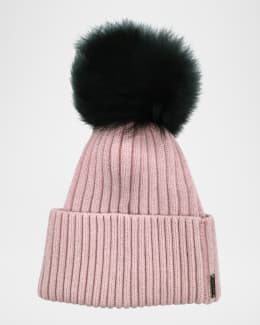 Prada Wool Knit Logo Beanie | Neiman Marcus