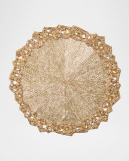 ☆アメリカ☆キムセイベルト☆プレースマット☆ビーズ☆ Kim Seybert