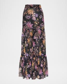 ALICE + OLIVIA Katz Pleated Maxi Skirt | Neiman Marcus
