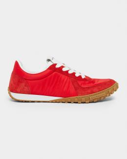 Givenchy Men's Glide Leather Low-Top Runner Sneakers | Neiman Marcus