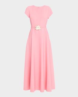 open lace back dress Flowy Half Sleeves Floral Ruffle Tulle Layered Bridesmaid Dresses