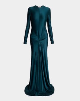 strapless open back dress MNM Couture F02846 Long Mermaid Formal Peplum Evening Dress