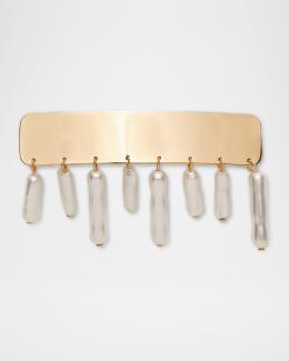 Lele Sadoughi Margot Beaded Bow Barrette | Neiman Marcus display picture 1