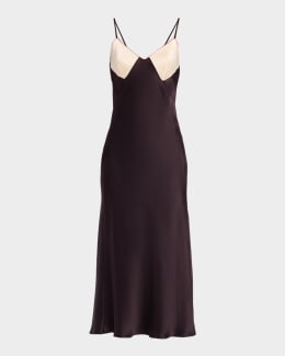 gold metallic knit midi dress Hem & Thread Tie Waist Knit Midi Dress In Gold Metallic main image 0