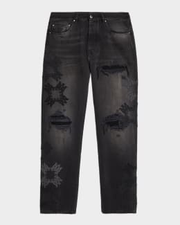 Amiri Men's Carpenter Repaired Baggy-Fit Jeans | Neiman Marcus