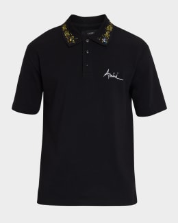 AMIRI MA quad ポロシャツ 正規品 Amiri Ma Quad Cotton Polo Shirt | Saks Fifth Avenue