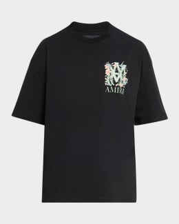 Amiri Men's Crystal-Print Chateau Amiri Cotton T-Shirt | Neiman Marcus