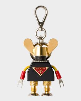 Prada Leather Mirror Case Pendant | Neiman Marcus