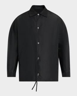 Givenchy Men's Hooded Windbreaker | Neiman Marcus