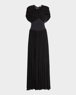 SIMKHAI Valletta Strapless Floral Lace Maxi Dress | Neiman Marcus
