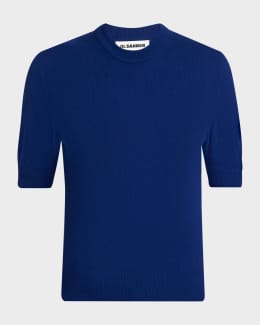 Jil Sander Striped Short-Sleeve T-Shirt | Neiman Marcus