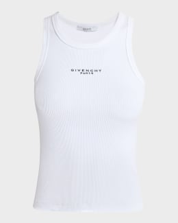 Givenchy Archive Logo Stamp Print Tank Top | Neiman Marcus