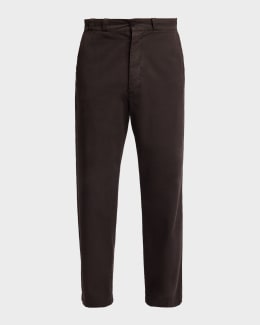 TOM FORD Men's Brushed Cotton-Satin Chino Pants | Neiman Marcus