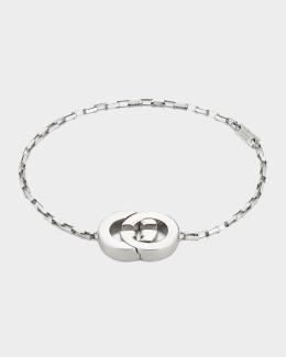 Gucci Gucci Interlocking 18K Pink Gold Flex Bracelet with Diamond