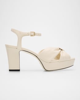 Jimmy Choo Sacaria Tulle Pearly Ankle-Strap Sandals | Neiman Marcus