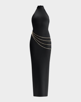 Herve Leger The Chiara Sequined Strapless Gown | Neiman Marcus