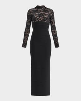 Herve Leger The Sybil Draped Chain Gown | Neiman Marcus