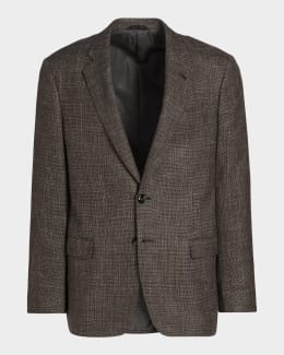 Giorgio Armani Men's Seersucker Patch-Pocket Blazer | Neiman Marcus