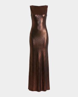 Milly Hana Strapless Sequin Column Maxi Dress
