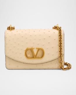 Valentino Garavani VLOGO Signature Leather Fingerless Gloves