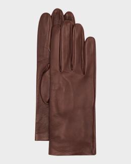 Valentino Garavani VLOGO Signature Leather Fingerless Gloves