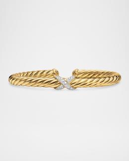 Gabriel & Co 14K Yellow Plain Gold Bujukan Split Bangle Bracelet
