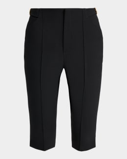 Chloe Drawstring Lace-Trim Cropped Pants | Neiman Marcus